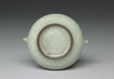 图片[3]-Small two handled grayish green incense burner, Kuan ware, Southern Sung dynasty-China Archive